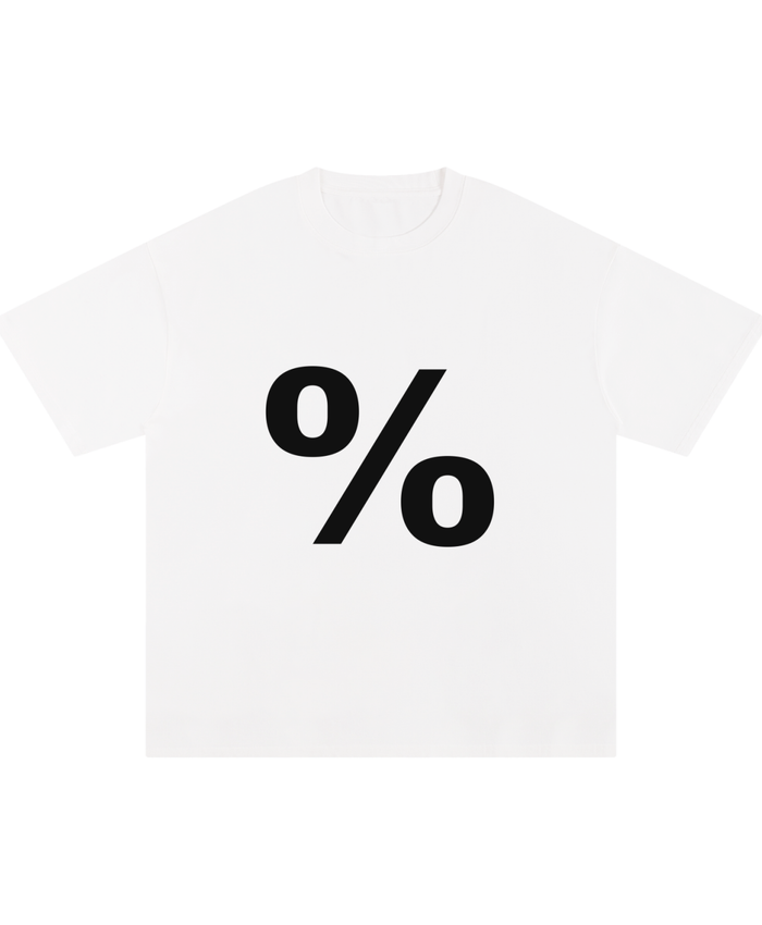 ONEGLYPH Percent Symbol Tee