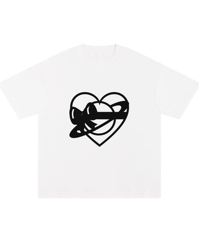 ONEGLYPH Heart Ribbon Symbol Tee