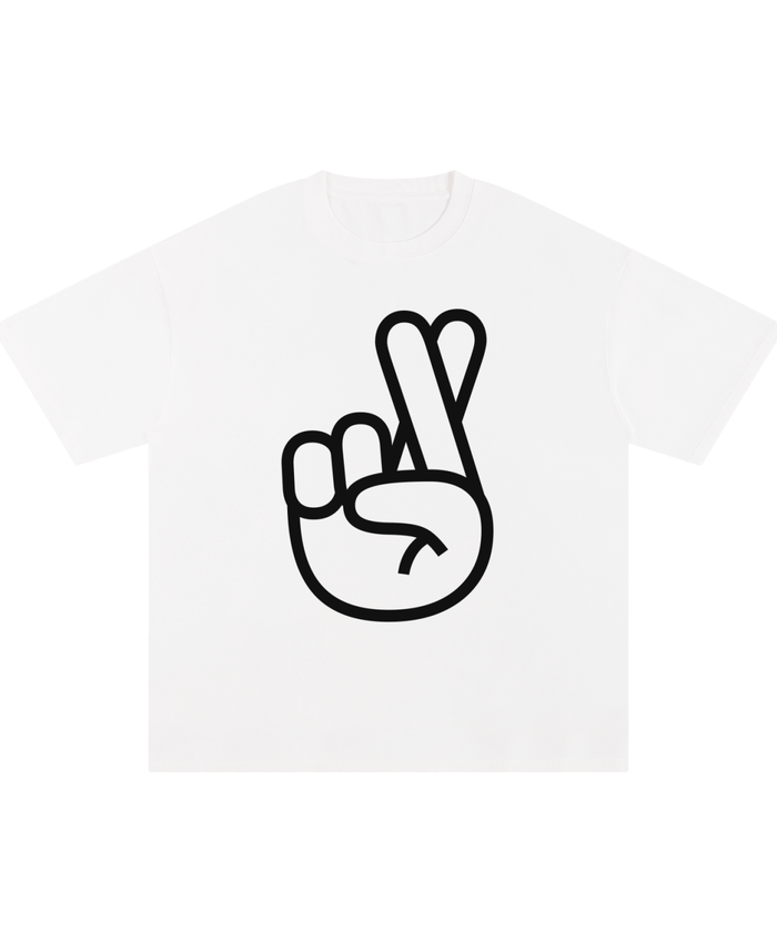 ONEGLYPH Crossed Fingers Symbol Tee