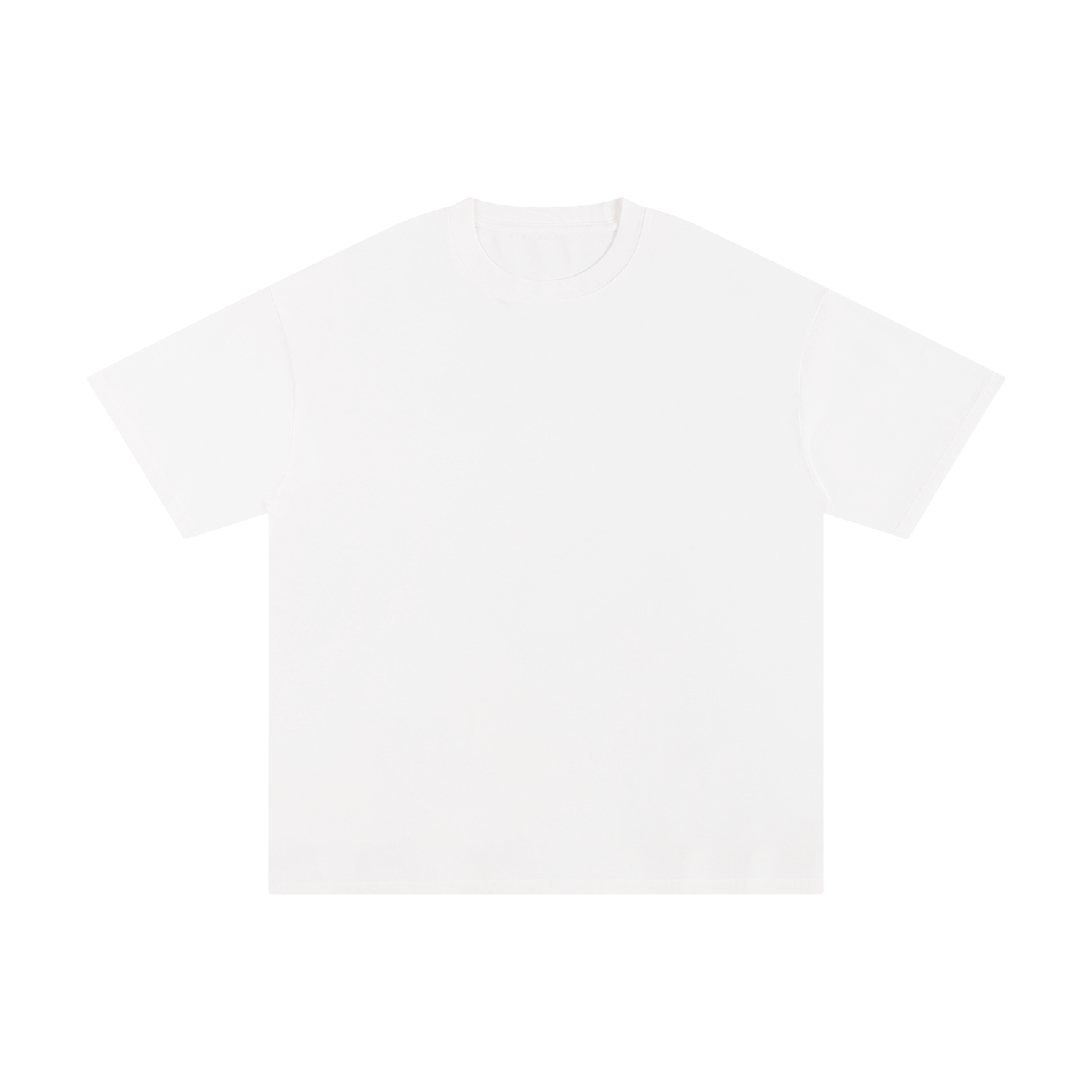 White close-neck ONEGLYPH T-shirt product photo mockup